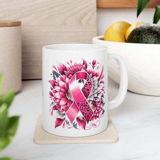 Beautiful Breast Cancer Awareness Coffee Mug (11oz, 15oz)