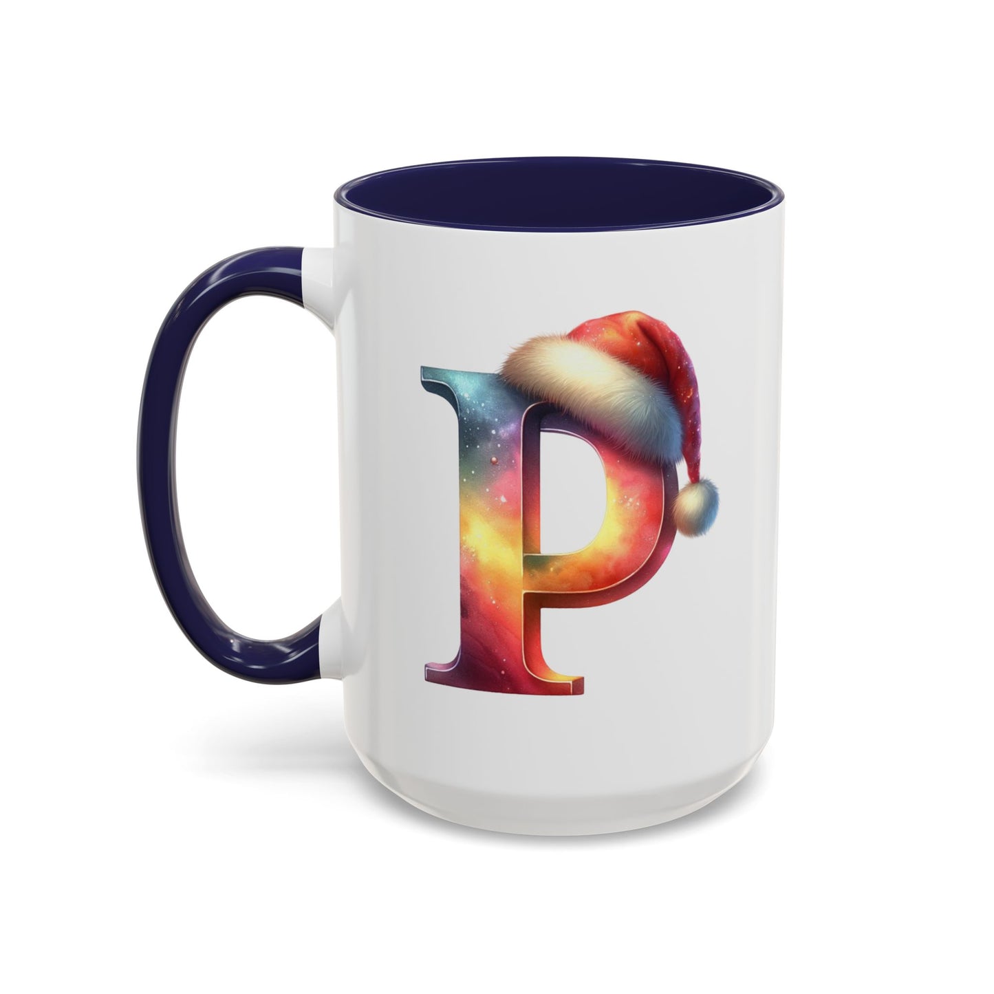 Taza con la letra "P" del alfabeto navideño (11, 15 oz)