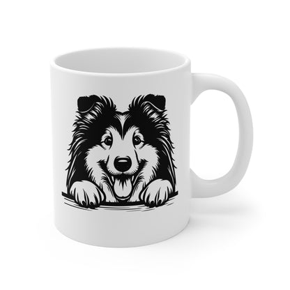 Collie Dog Face - 11 oz Ceramic Mug