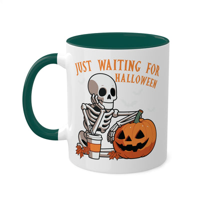 Just Waiting For Halloween - 11oz Colorful Halloween Mug