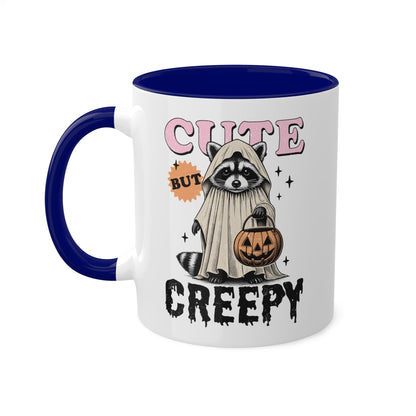 Cute But Creepy With Adorable Raccoon - 11oz Colorful Halloween Mug