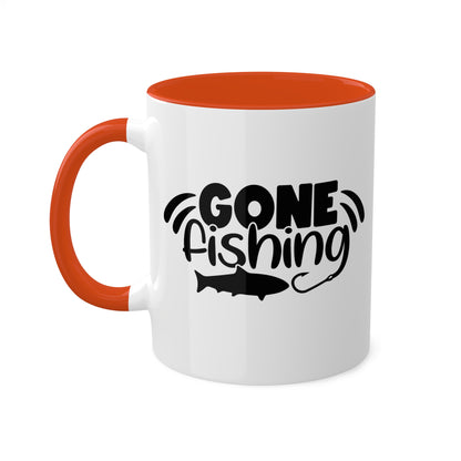 Gone Fishing - 11oz Fun Colorful Mug