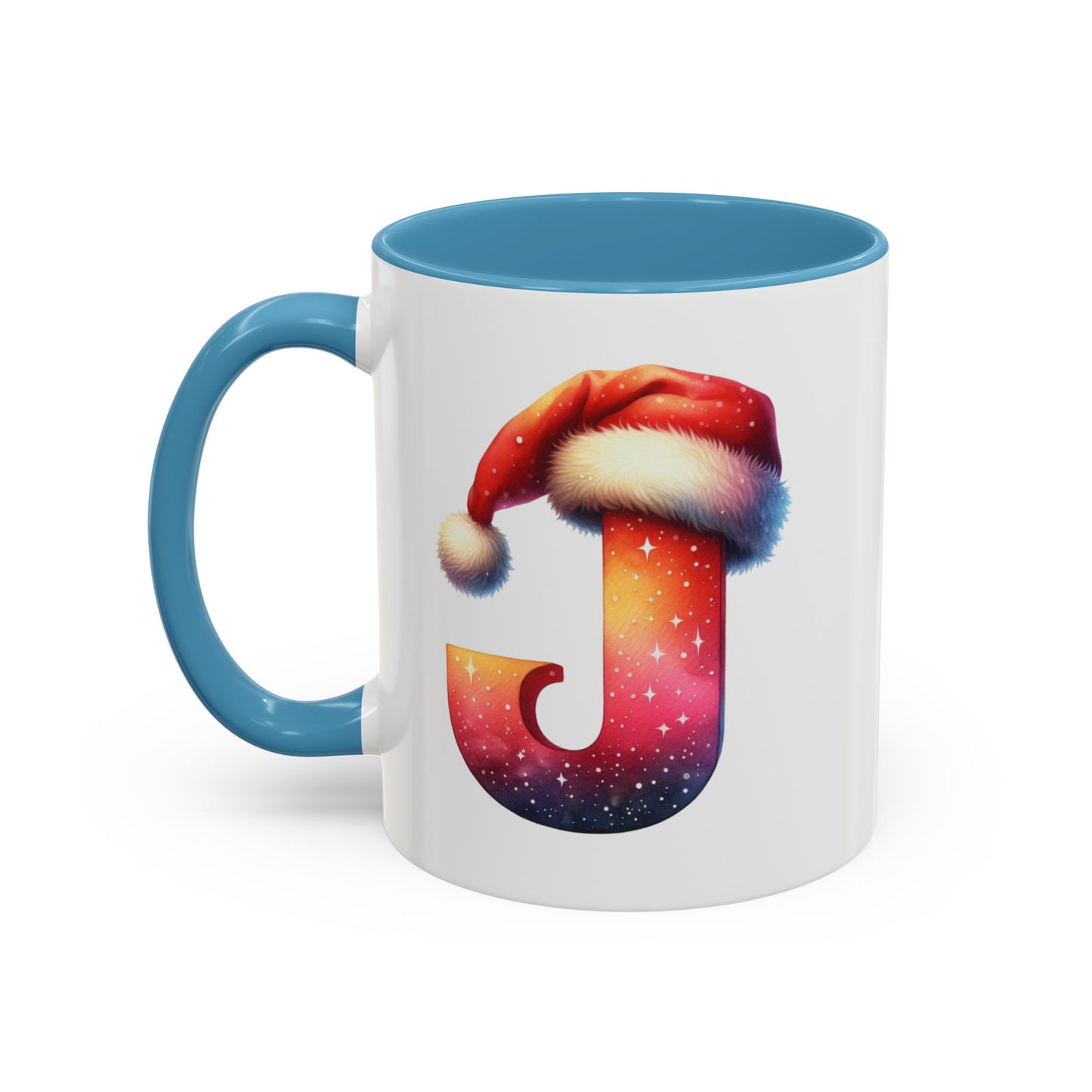 "J" Christmas Alphabet Letter - Holiday Gift Mug (11, 15oz)