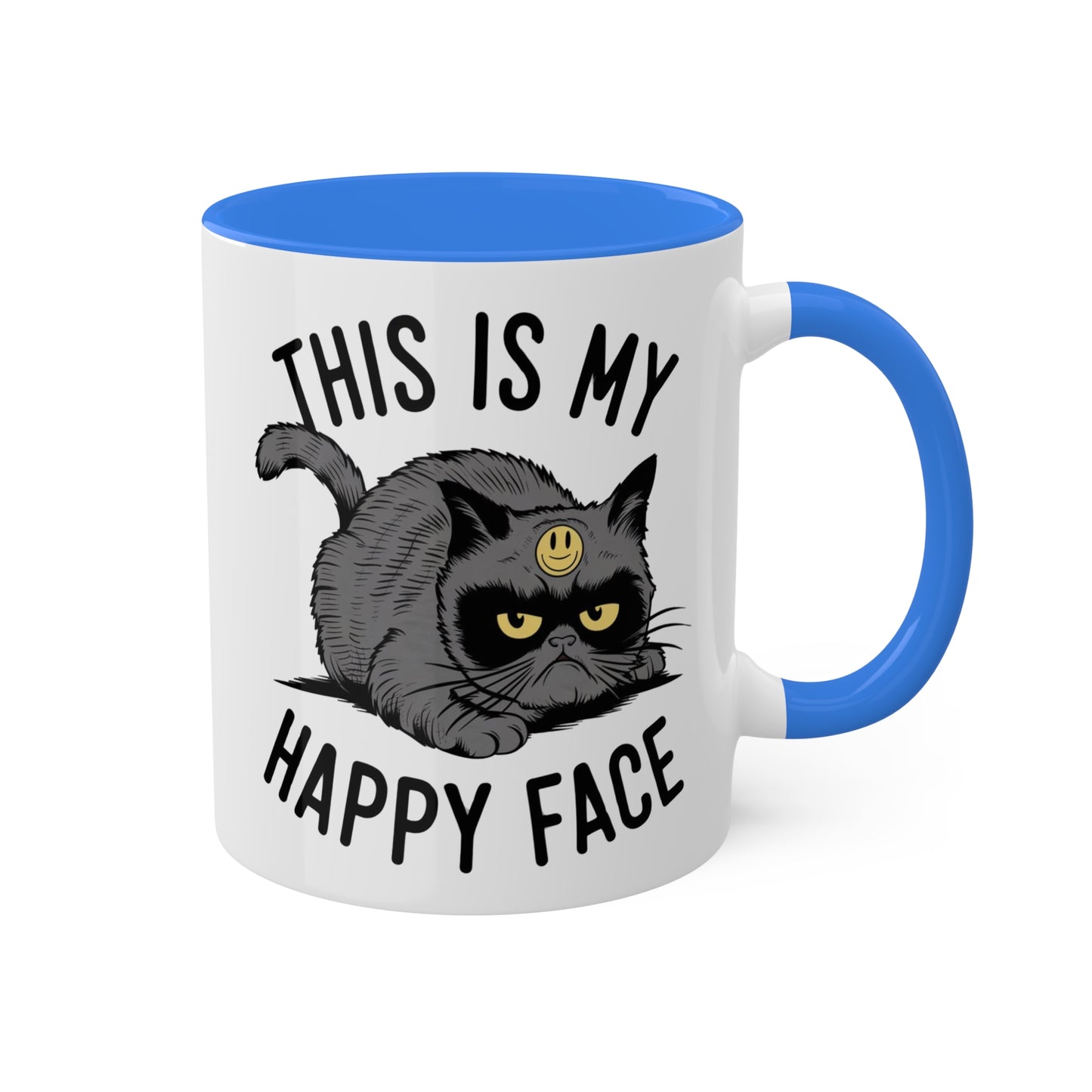 Esta es mi cara feliz - Taza de café colorida de 11 oz