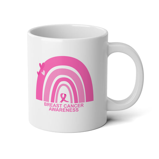 Pink Breast Cancer Awareness Jumbo Coffee Mug, 20oz