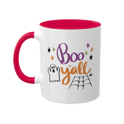 Boo Yall - Cute Ghost - 11oz Colorful Funny Halloween Mug