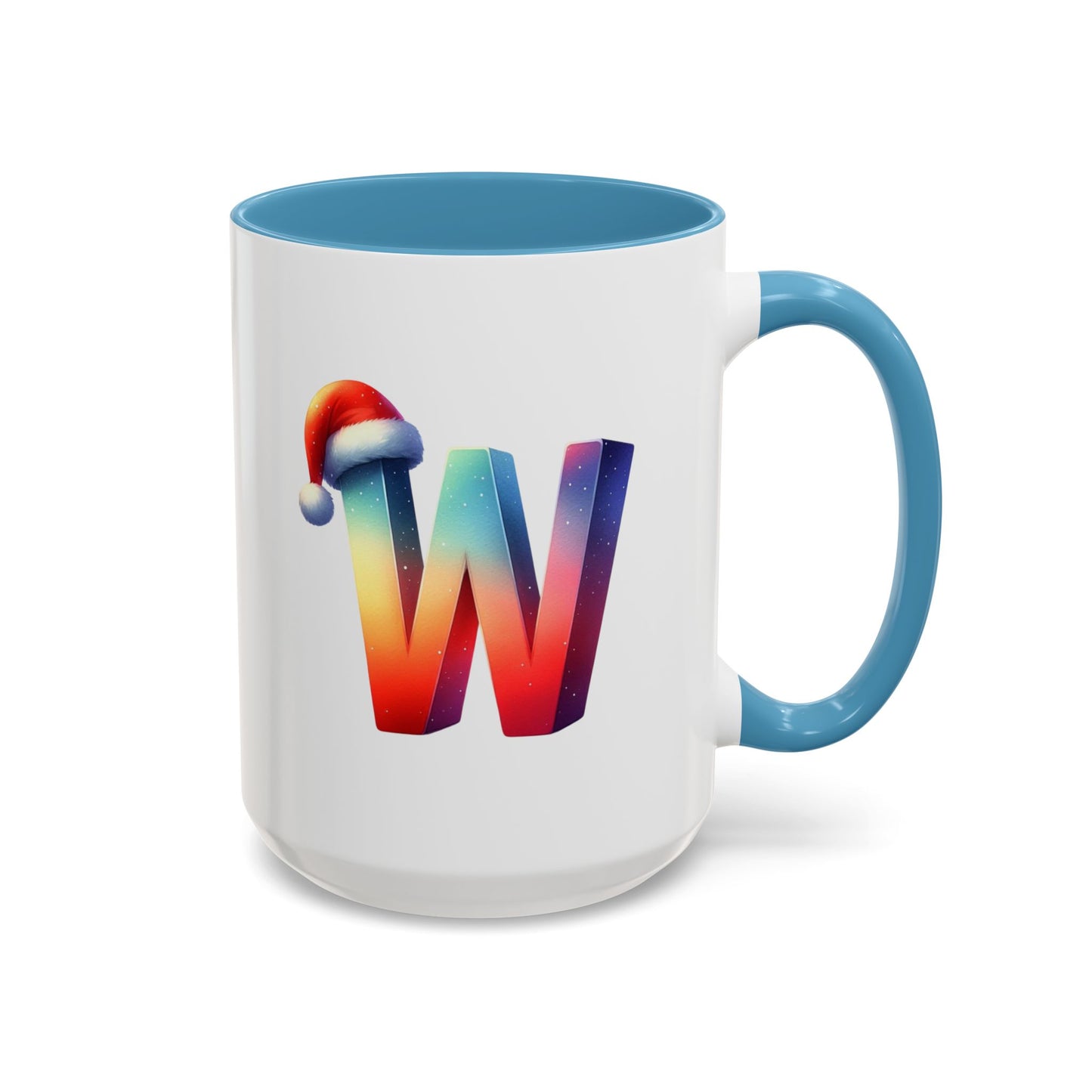 Taza con la letra "W" del alfabeto navideño (11, 15 oz)