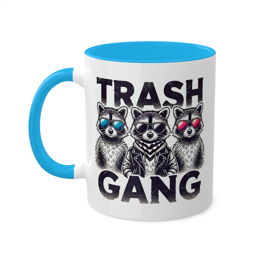 Trash Gang With Three Cute Raccoons - 11oz Colorful Mug