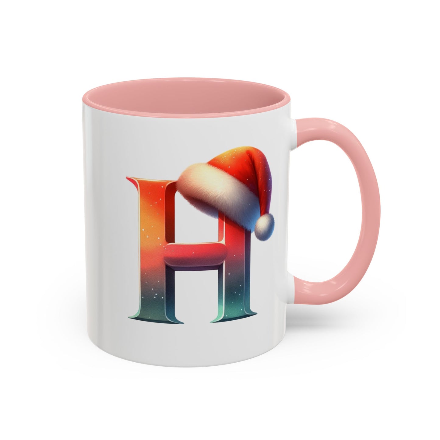 "H" Christmas Alphabet Letter - Holiday Gift Mug (11, 15oz)