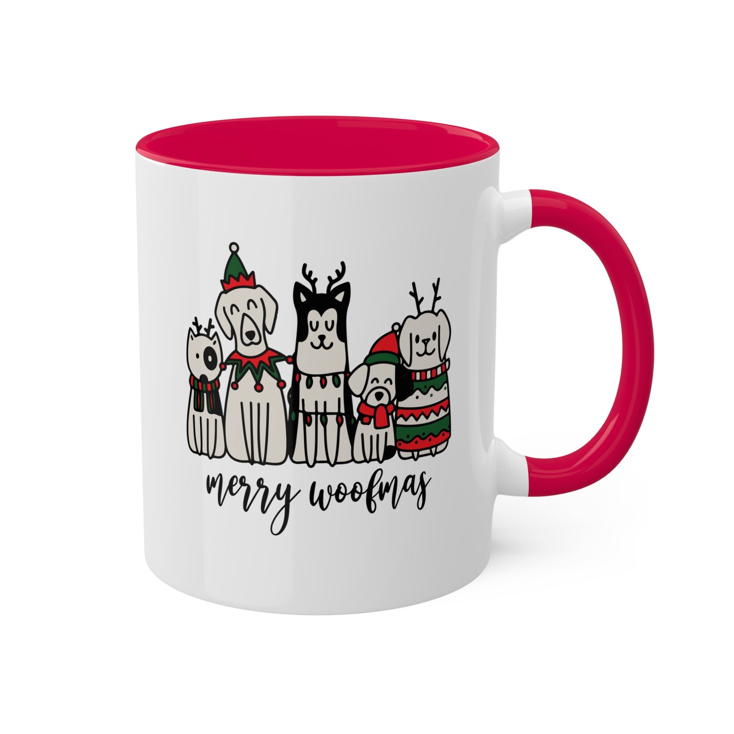 Merry Woofmas - 11 oz Christmas Dogs Gift Mug