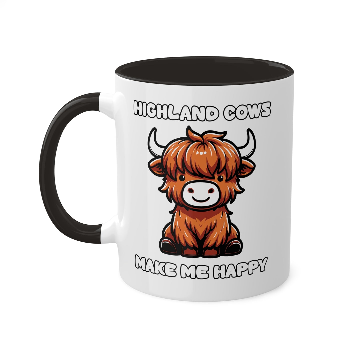 Highland Cows Make Me Happy - 11oz Colorful Mug