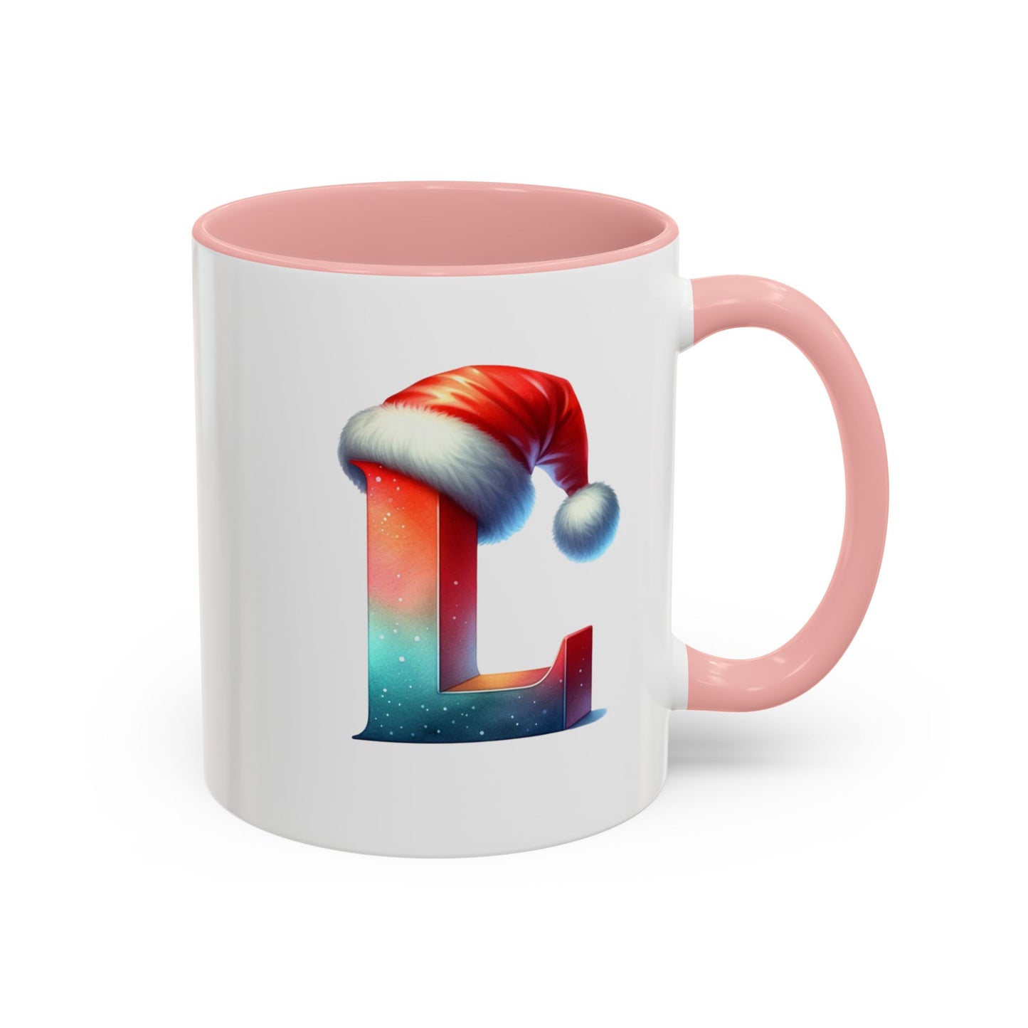 "L" Christmas Alphabet Letter - Holiday Gift Mug (11, 15oz)