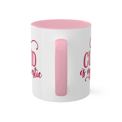 Cupid Is My Bestie - 11oz Colorful Valentine's Day Mug