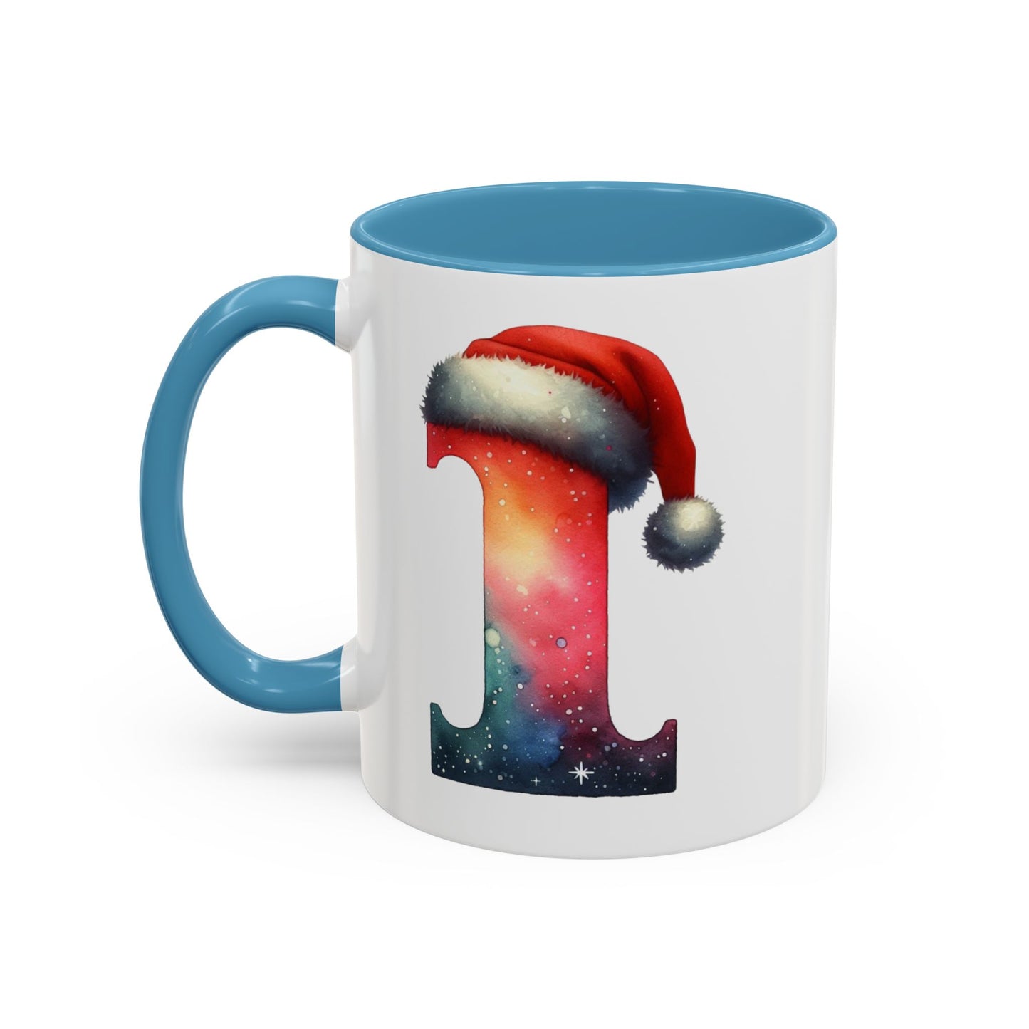 "I" Christmas Alphabet Letter - Holiday Gift Mug (11, 15oz)