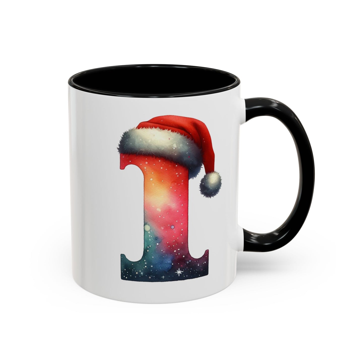 "I" Christmas Alphabet Letter - Holiday Gift Mug (11, 15oz)