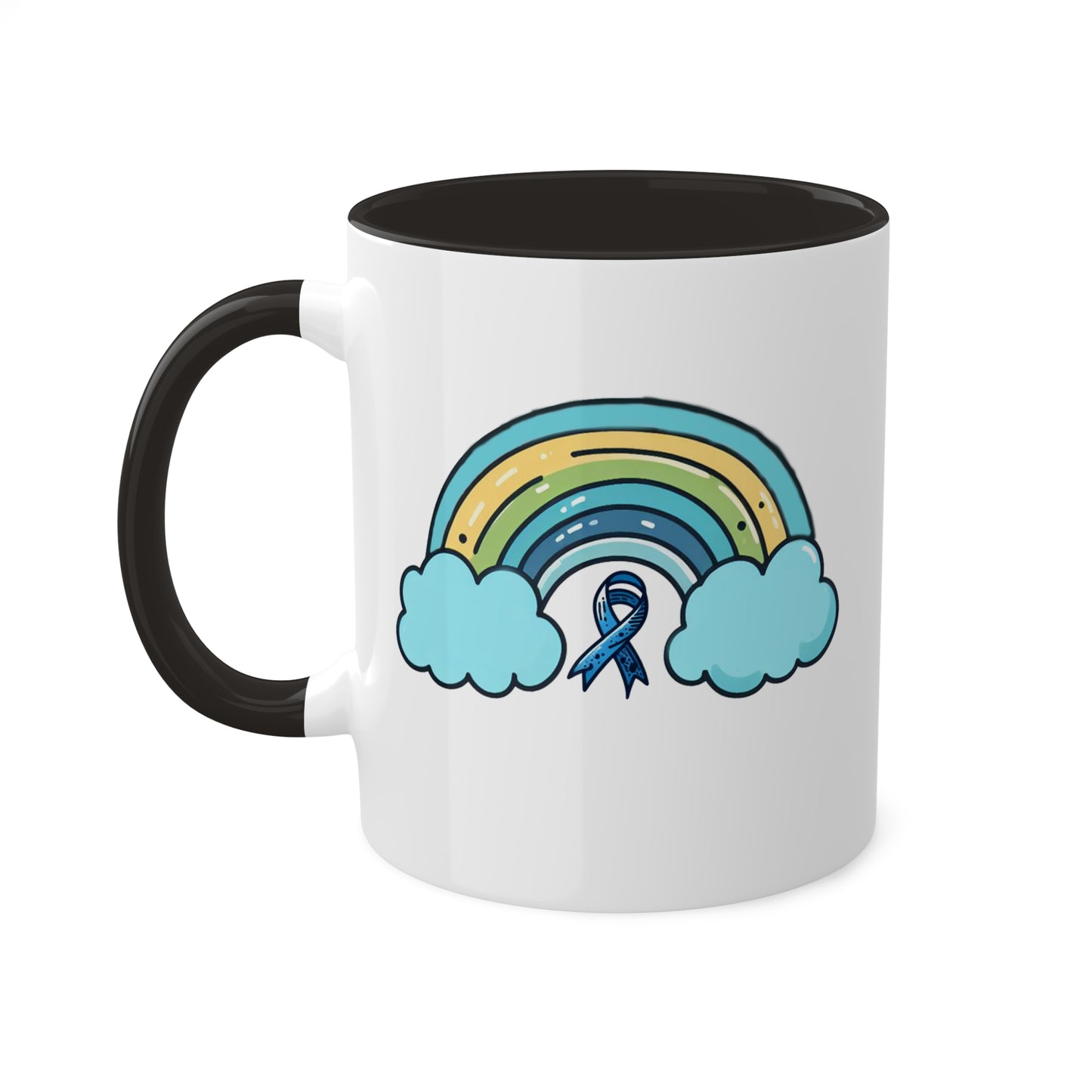 Pretty Blue Rainbow - Diabetes Awareness 11 oz Coffee Mug