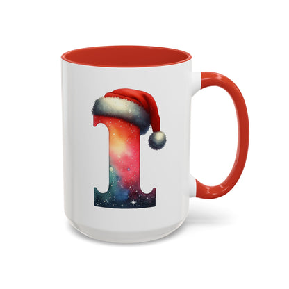 "I" Christmas Alphabet Letter - Holiday Gift Mug (11, 15oz)