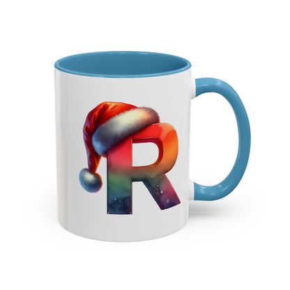 "R" Christmas Alphabet Letter - Holiday Gift Mug (11, 15oz)