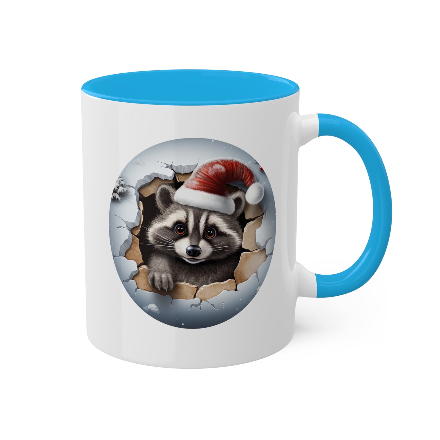 Cute Christmas Raccoon - 11 oz Holiday Gift Mug