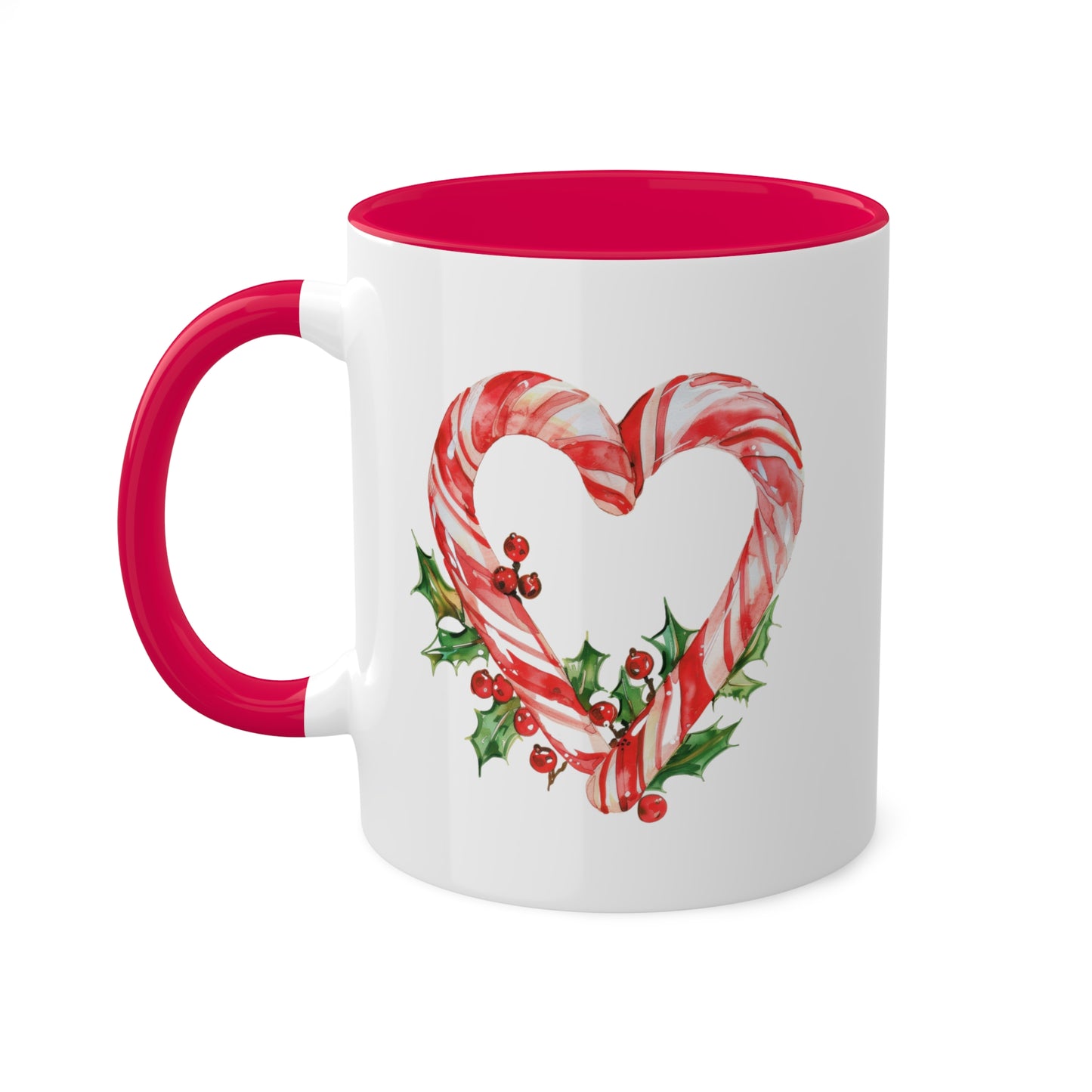 Christmas Candy Canes - 11 oz Holiday Gift Mug