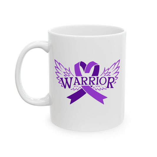 Purple Warrior - Pancreatic Cancer Awareness Coffee Mug (11oz, 15oz)