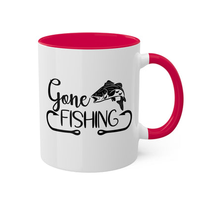 Gone Fishing - 11oz Colorful Fun Gift Mug