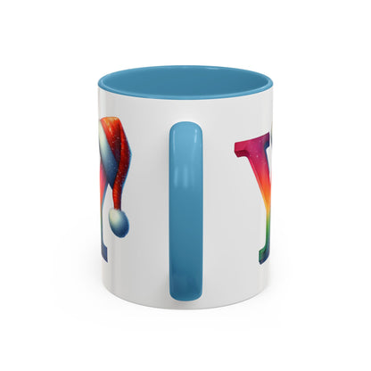 "Y" Christmas Alphabet Letter - Holiday Gift Mug (11, 15oz)