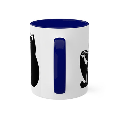 Peaceful Yoga Cat - 11oz Coffee Mug