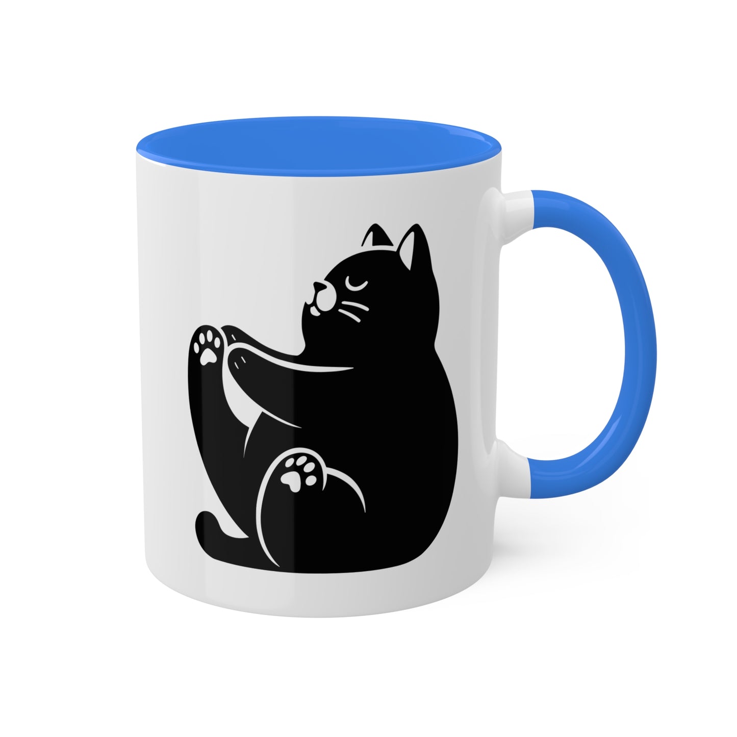 Peaceful Yoga Cat - 11oz Coffee Mug