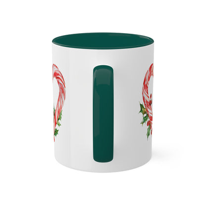 Christmas Candy Canes - 11 oz Holiday Gift Mug