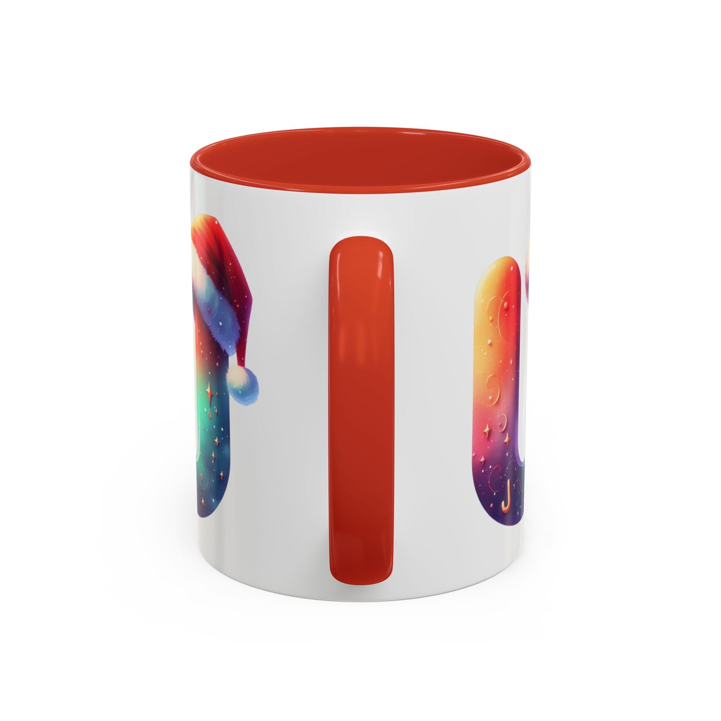 "U" Christmas Alphabet Letter - Holiday Gift Mug (11, 15oz)