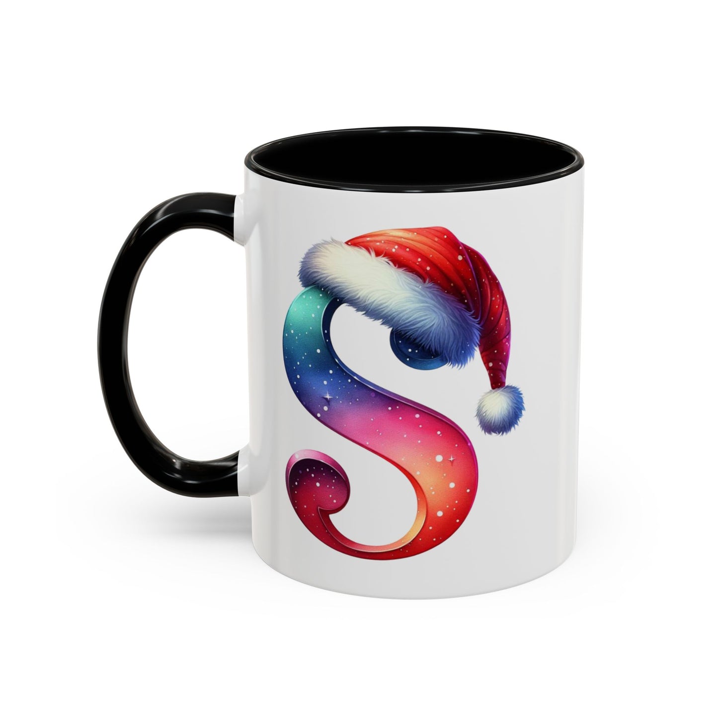 Taza con la letra "S" del alfabeto navideño (11, 15 oz)