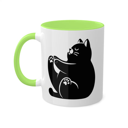 Peaceful Yoga Cat - 11oz Coffee Mug