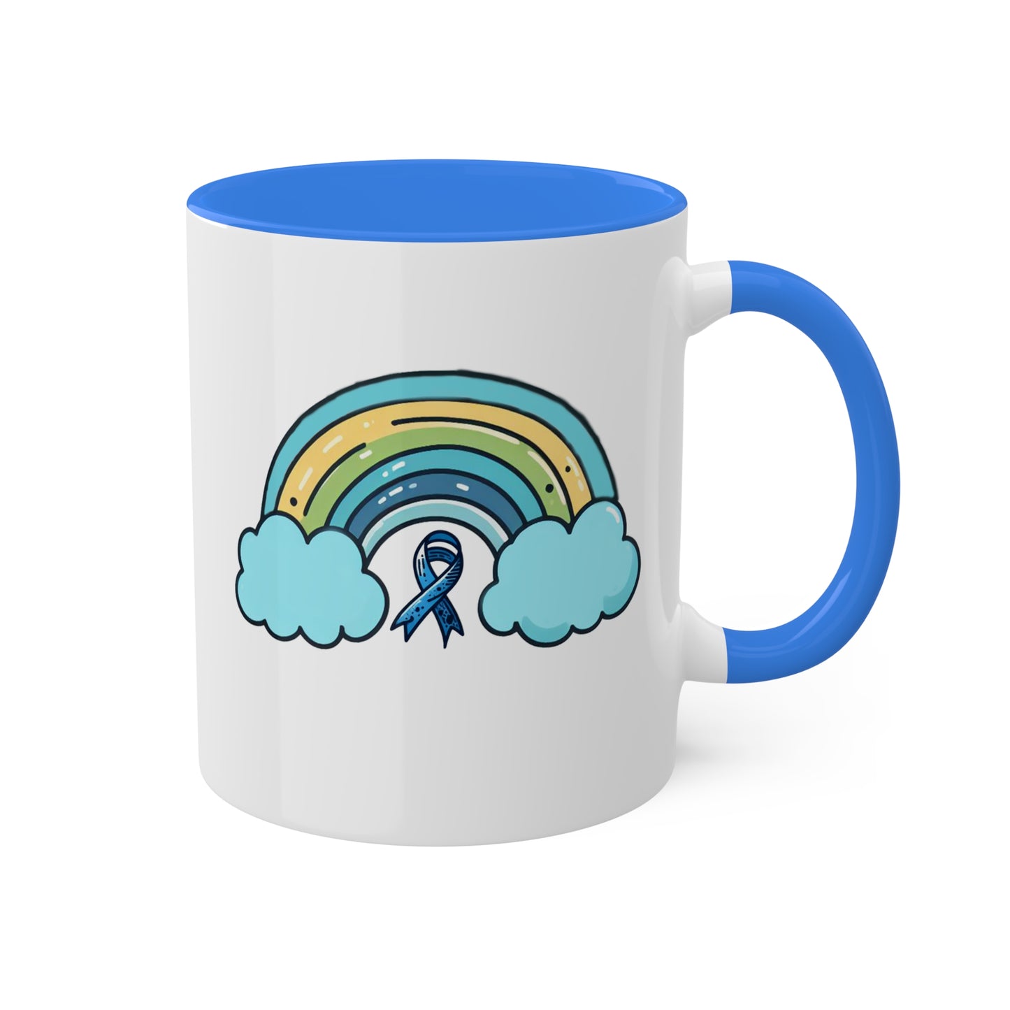 Pretty Blue Rainbow - Diabetes Awareness 11 oz Coffee Mug