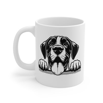 Gran danés - Taza de cerámica de 11 oz - Regalo perfecto para los amantes de los perros