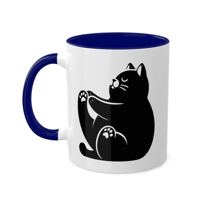 Peaceful Yoga Cat - 11oz Coffee Mug