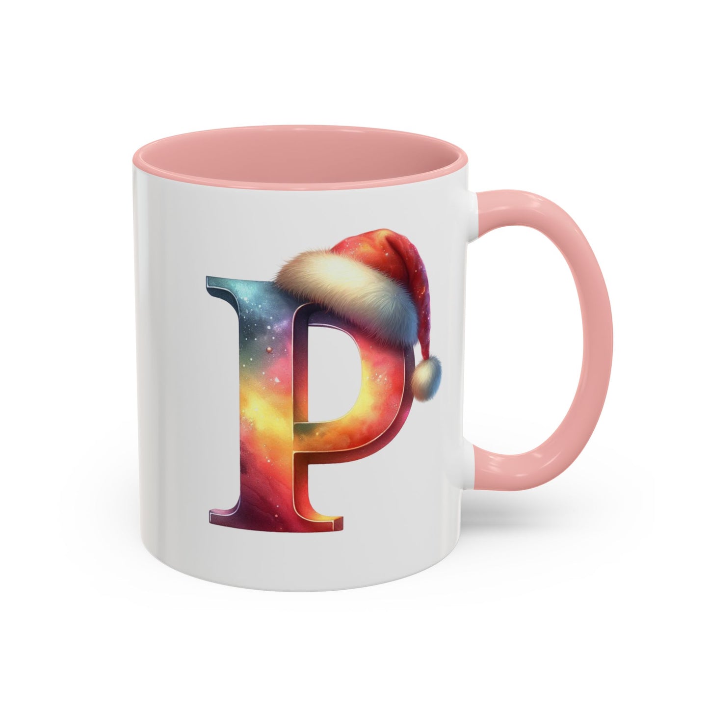 Taza con la letra "P" del alfabeto navideño (11, 15 oz)