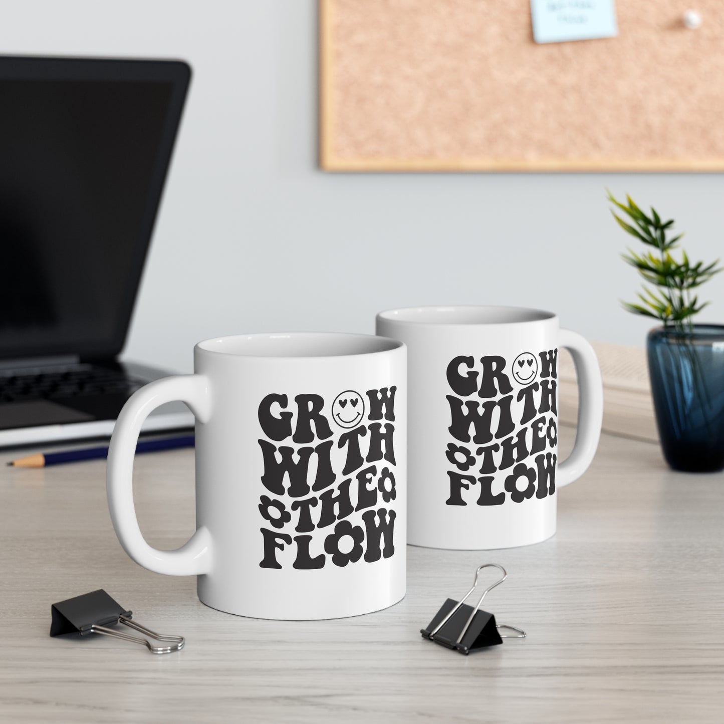 Crece con la corriente - Taza de 11 oz