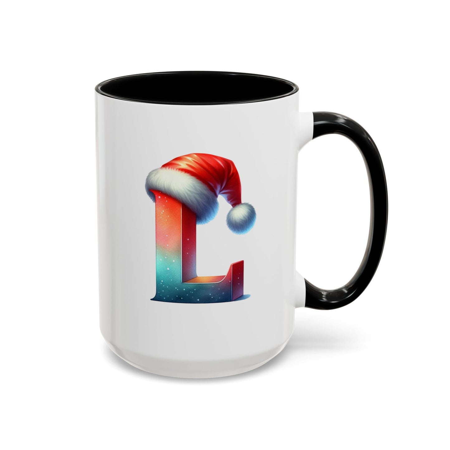 "L" Christmas Alphabet Letter - Holiday Gift Mug (11, 15oz)