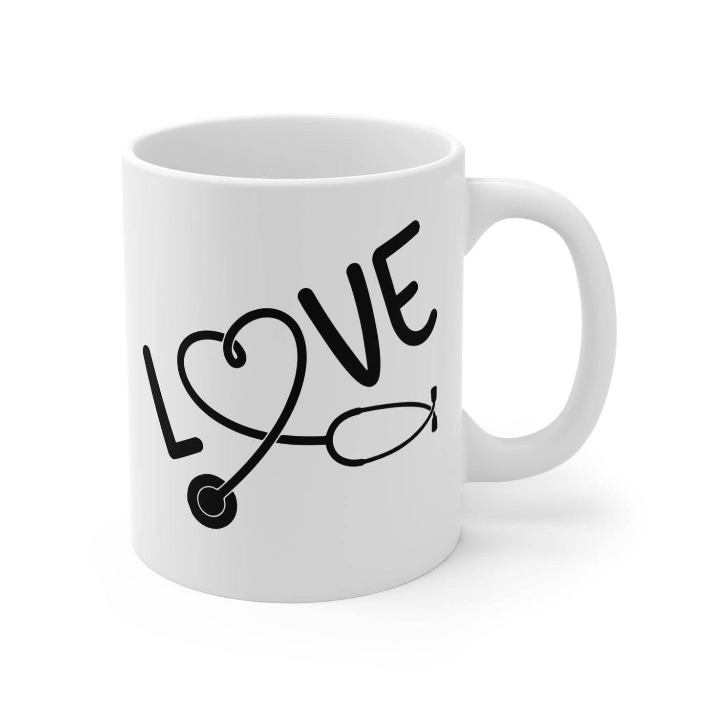 LOVE Medical Staff Coffee Mug - 11 oz Ceramic Coffee Mug