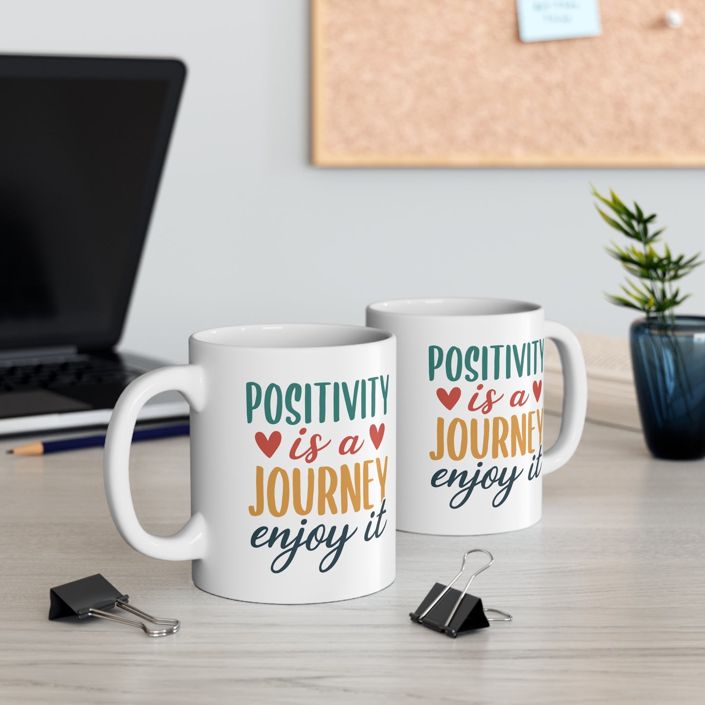 La positividad es un viaje, disfrútalo - Taza de café de 11 oz