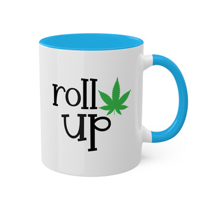 Roll Up Coffee Mug Gift - 11oz Colorful Mug