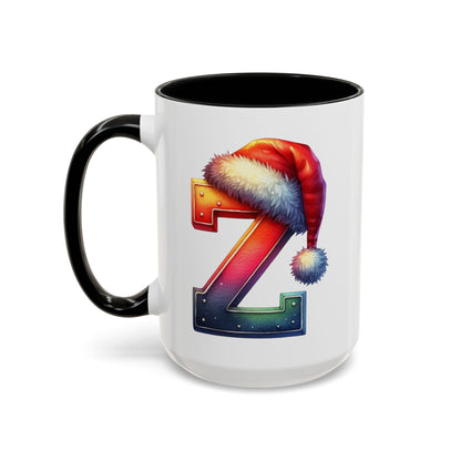 Taza con la letra "Z" del alfabeto navideño (11, 15 oz)