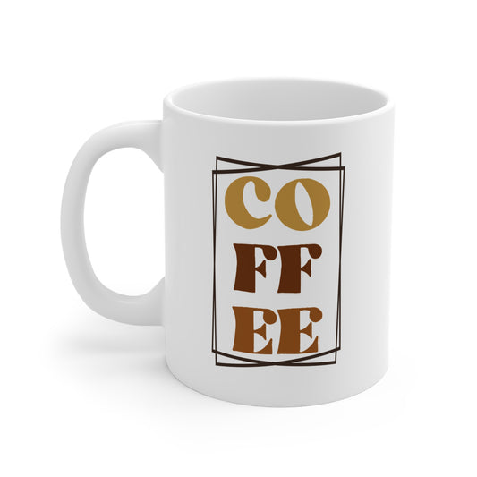 Colorful Coffee Book 11 oz Retro Style Coffee Mug