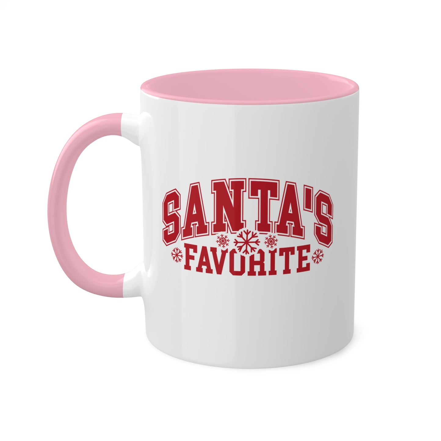 Taza de regalo navideña de 11 oz con el favorito de Santa