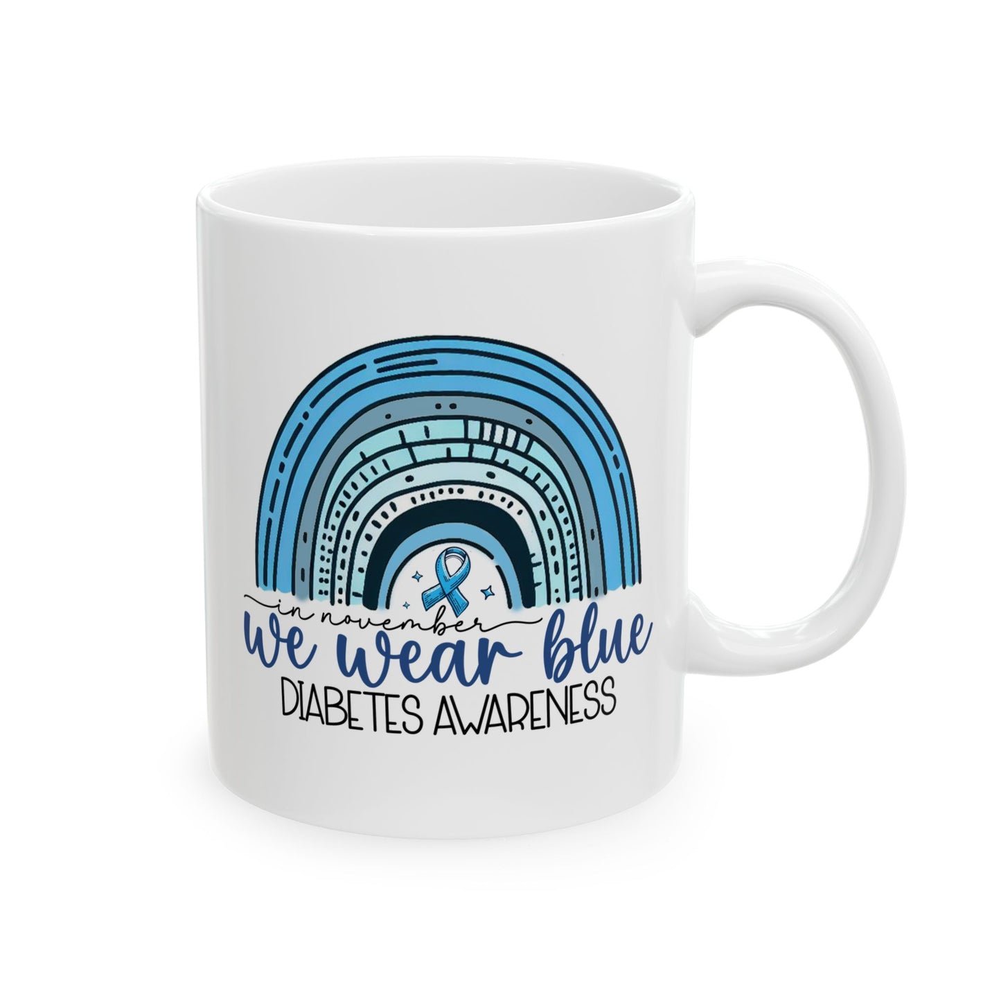 We Wear Blue - Diabetes Awareness Mug (11oz, 15oz)