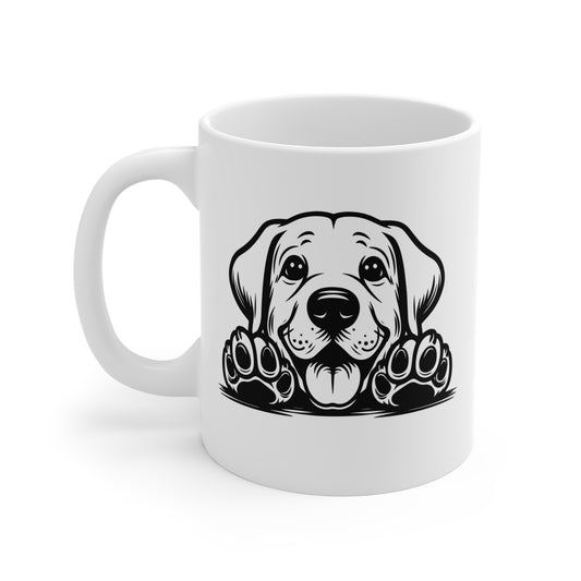 Taza de cerámica de 11 oz con diseño de bulldog labrador: regalo perfecto para los amantes de los perros