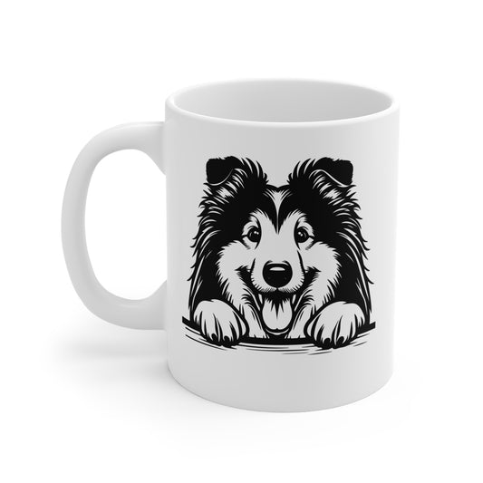 Collie Dog Face - 11 oz Ceramic Mug