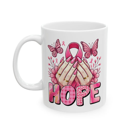 Hope - Breast Cancer Awareness Mug (11oz, 15oz)