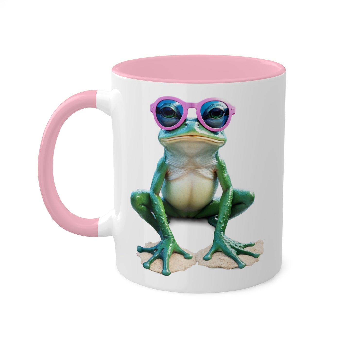 Adorable Little Frog With Sunglasses - 11oz Colorful & Fun Mug